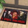 Movie Halloween Doormat Welcome Friends