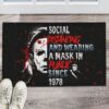 Personalized Movie Halloween Doormat Jack Spooky Welcome To Our Nightmare