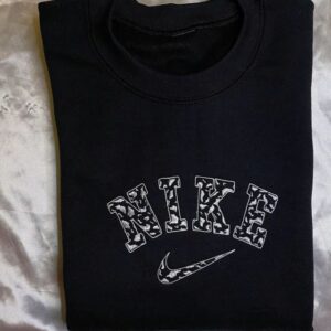 Nike Cow Print Embroidered Crewneck