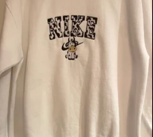 Color Nike Cow Embroidered Sweatshirt T-Shirt Hoodie photo review