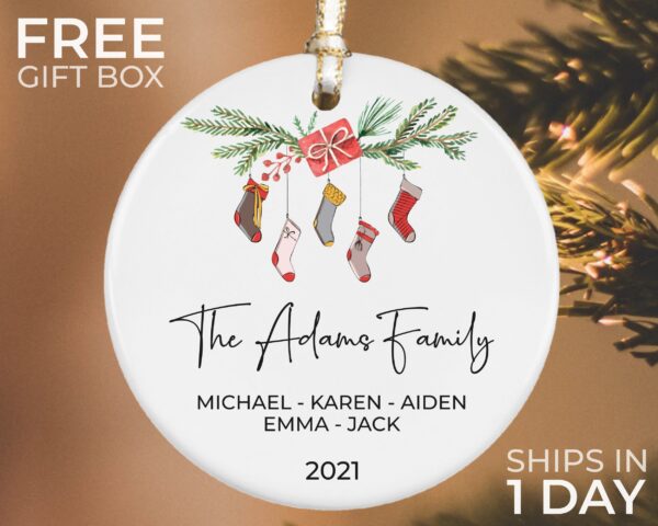 Personalized Family Christmas Ornament