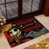 Movie Halloween Doormat In This House We Love Family