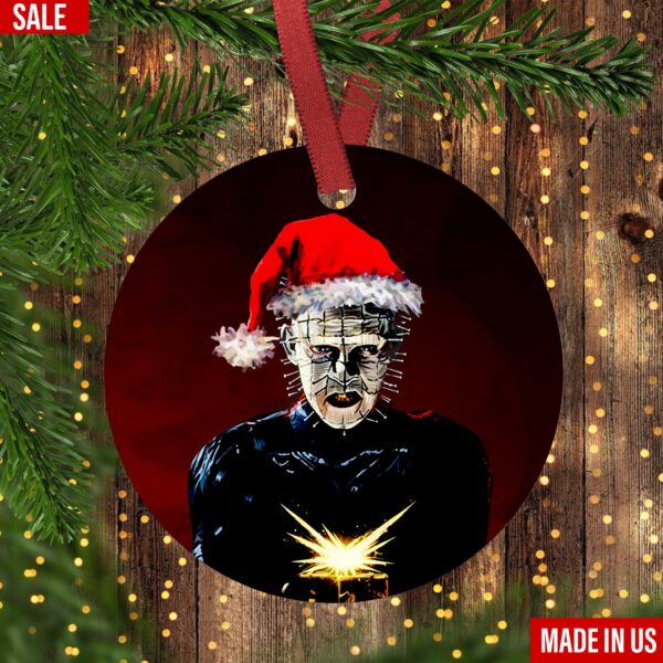 Pinhead Hellraiser Santa Ornament Horror Movie