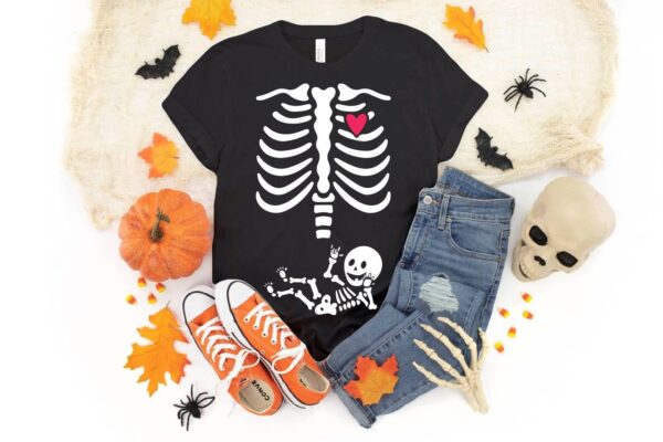 Pregnant Skeleton Maternity Shirt