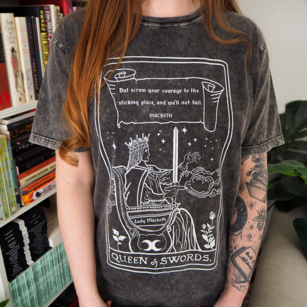 Queen Of Swords Tarot Card Shirt