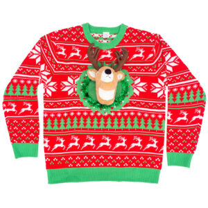 Reindeer Trophy Ugly Christmas Sweater