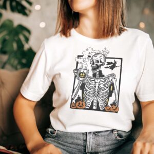 Skeleton Coffee Halloween Sweatshirt