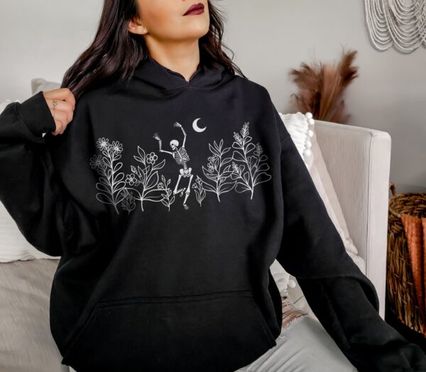 Skeleton Wildflower Halloween Hoodie