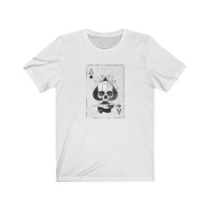 Skull Spades Short Sleeve Tee Halloween Shirt