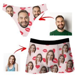 Custom Photo Couple Matching Boxers