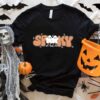 Trick Rawr Treat Shirt Skeleton Dinosaur Halloween