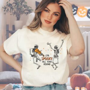 Stay Spooky All Year Round Shirt Skeleton Hippie Halloween