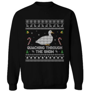 Thanksgiving Sweater Duck Funny Ugly Christmas Sweatshirt