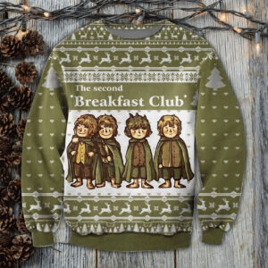 Thanksgiving Sweater Second Breakfast Club Ugly Woolen