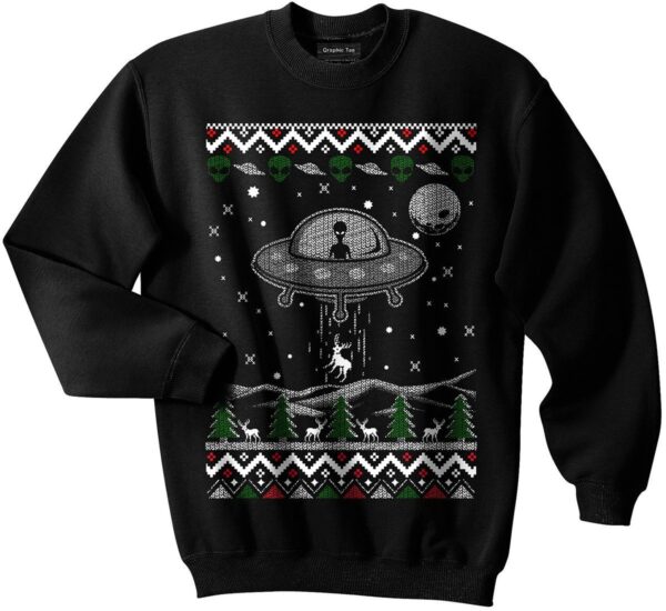 Thanksgiving Sweater Ugly UFO Spaceship Shirt