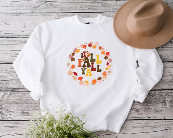 Thanksgiving Sweatshirt It’s Fall Y’all Leaf Autumn