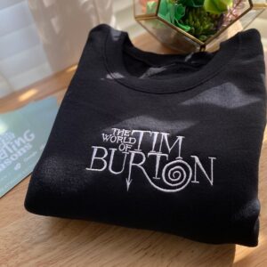 The World Of Tim Burton Halloween Embroidered Sweatshirt