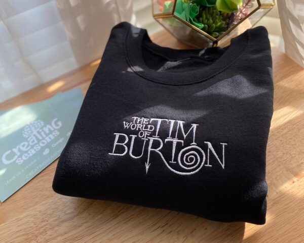 The World Of Tim Burton Halloween Embroidered Sweatshirt