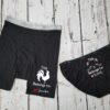 Custom Photo And Name Couple Matching Boxers