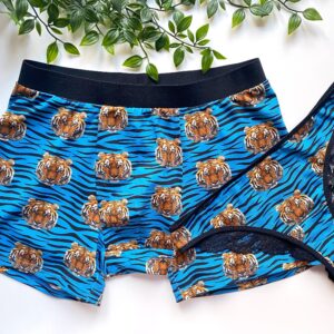 Tiger Print Couple Matching Boxers