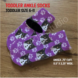 Toddler Custom Pet Face Socks