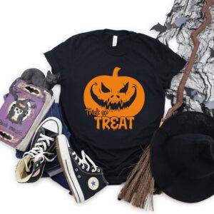 Trick Or Treat Pumpkin Halloween Shirt