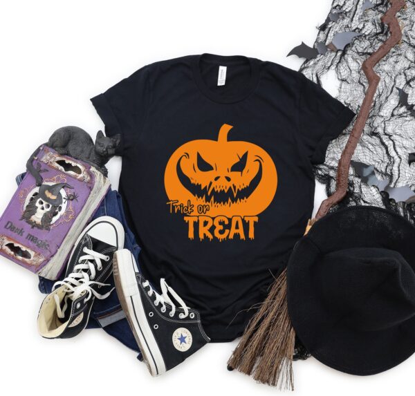 Trick Or Treat Pumpkin Halloween Shirt