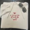 Vintage Embroidered Sweatshirt All Too Well Shirt