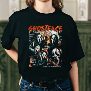 Vintage Ghost Face Halloween Horror Movie T-shirt