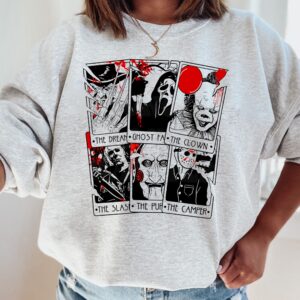 Vintage Horror Tarot Cards Sweatshirt Halloween Nights