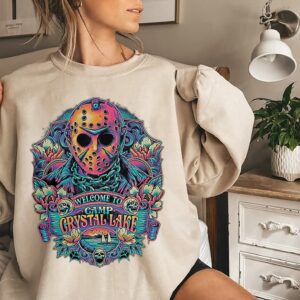 Welcome To Camp Crystal Lake Horror Movie Sweatshirt Scary Hoodie