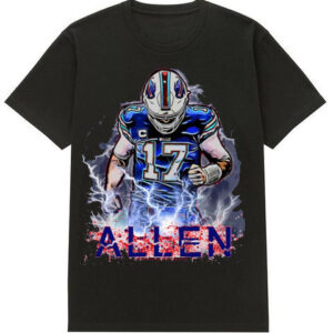 Josh Allen Tshirt Buffalo Bills Number Shirt 17