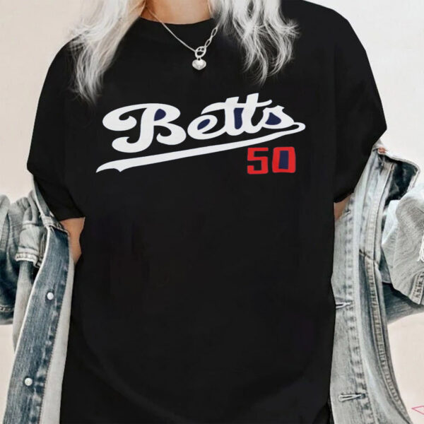 Dodger Champion Shirt Betts 50 Tee Gift For Fan Mookie