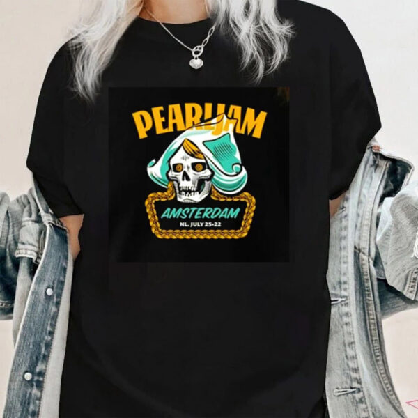 Pearl Jam Halloween Shirt Amsterdam Skull Gift For