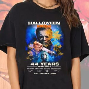 Halloween Michael Myers T-shirt Ends Horrors Movies 44 Year Shirt