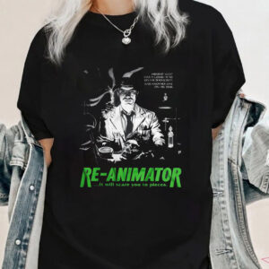 Halloween Movie T-Shirt Re-Animator Horror Film Shirt For Fan