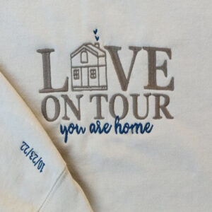 Harry Styles Embroidered Sweatshirt Love On Tour Hoodie You Are Home