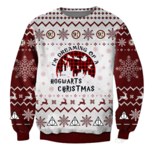 Harry Potter Ugly Christmas Sweater Dreaming Of Hogwarts