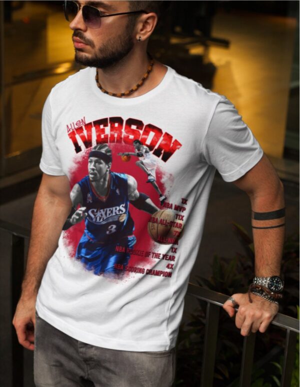 Allen Iverson T-Shirt AI Graphic Tee Gift For Basketball Lover