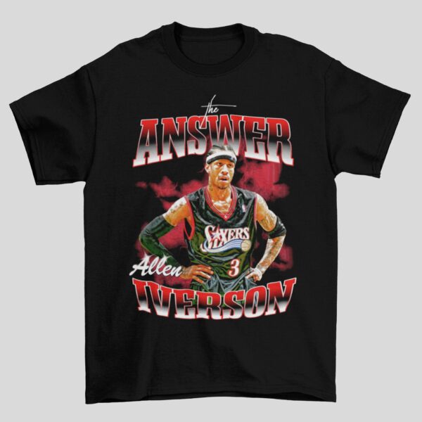 Allen Iverson T-Shirt Inspired Graphic Vintage Retro Style Gift For Basketball Lover