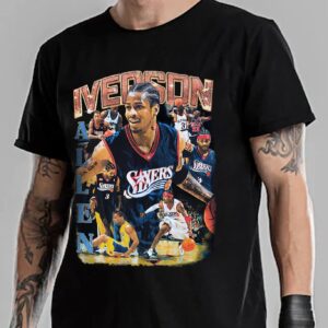 Allen Iverson T-Shirt Philadelphia 76ers Graphic Tee Gift For Basketball Lover