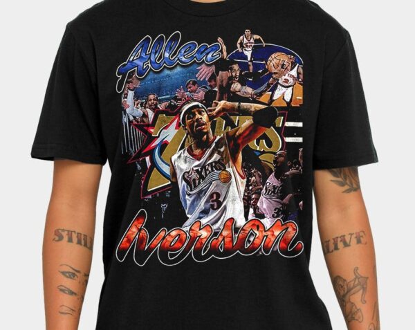 Allen Iverson T-Shirt The Philadelphia 76ers Gift For Basketball Lover