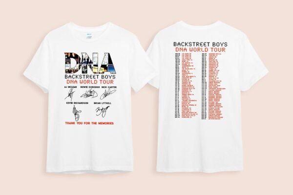 Backstreet Boys DNA World Tour 2022 T-shirt BSB Concert Tee