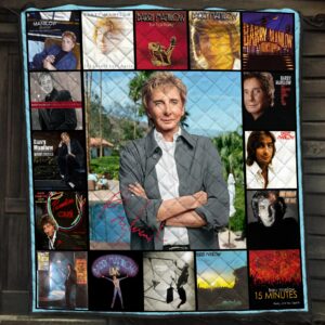 Barry Manilow Albums Quilt Blanket Gift For Pop Soft