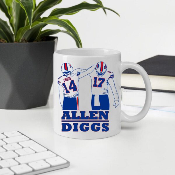 Buffalo Bills Stefon Diggs & Josh Allen Coffee Mug Fans Gift