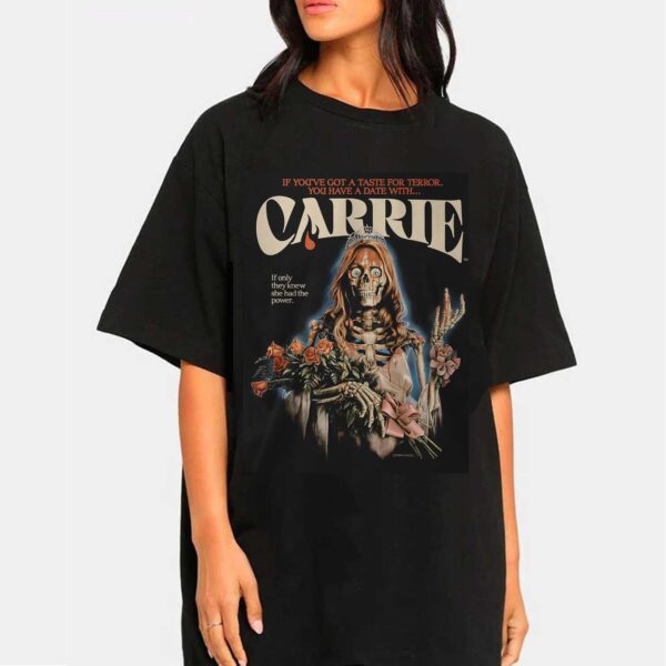 Carrie T-Shirt Horror Movie Gift For Halloween Holiday