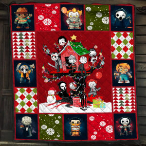 Christmas Halloween Movie Blanket Horror Characters Quilt