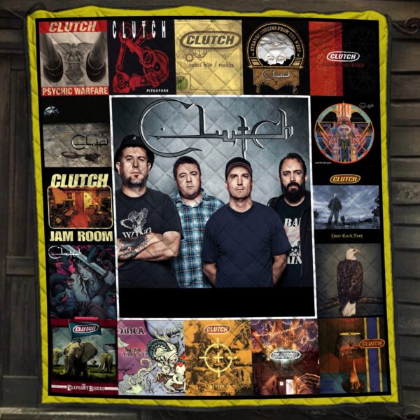 Clutch Rock Band Albums Quilt Blanket