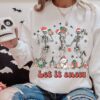 Dancing Skeleton Sweatshirt Triple Happy Halloween