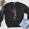 Dancing Skeleton Sweatshirt Triple Happy Halloween